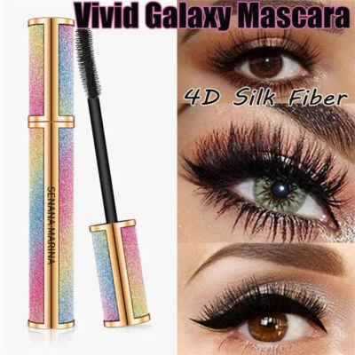 2 Pack 4D Mascara Silk Fiber waterproof Vivid Galaxy Lashes Thick Long eyelashes - Image 1 of 4