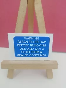 Land Rover Range Defender Discovery Brake Warning Info Decal Sticker - Picture 1 of 1