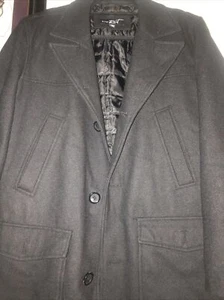 Men’s Black Rivet Winter Coat Size Medium - Picture 1 of 12