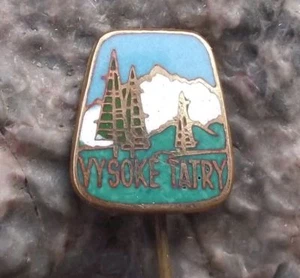 Vysoke Tatry High Tatra Mountains Forest Tree Czech National Park Pin Badge - Picture 1 of 2