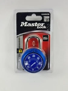 Master Lock 1530DCM  Locker Lock Combination Padlock, 1 Pack, BLUE - Picture 1 of 5