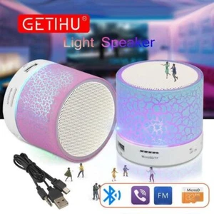Tragbare Mini Bluetooth Lautsprecher Wireless Speaker LED Lautsprecher TF USB - Bild 1 von 12