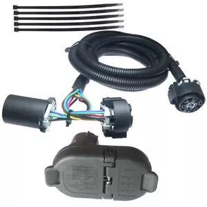 NEW 4+7-Pin Trailer Wiring Harness For 15-23 Ford F-150/17-20 F-250 F-350 OEM - Picture 1 of 4