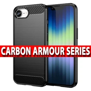 Case for iPhone 16e 16 Pro Max Plus Shockproof CARBON ARMOUR Phone Cover - Picture 1 of 7