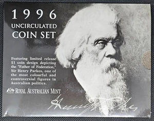 1996 Australia Uncirculated Coin Set Sir Henry Parkes 6 coin Collection - Bild 1 von 7