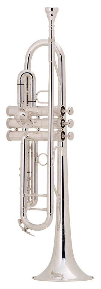 King 2055S Bb Trompeta Estilo Plateado Serie Conjunto con Estuche y Boquilla Bach Foto 1 de 4