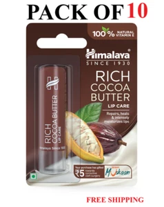 10X Himalaya Herbal Pure Rich Cocoa Butter Lip Care Lip Balm 4.5gm-FREE SHIP Exp - Picture 1 of 19