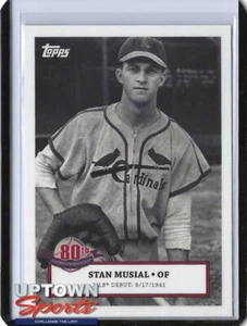 2021 TOPPS 80th ANNIVERSARY MLB DEBUT ST LOUIS CARDINALS STAN MUSIAL #1 - Picture 1 of 2