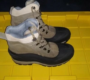 Stivali invernali uomo Polar Edge Thinsulate isolante taglia 11 nero e beige nuovi - Foto 1 di 6