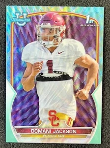 2022 Topps Bowman Chrome First Bowman Aqua Wave /299 Domani Jackson USC - Picture 1 of 2