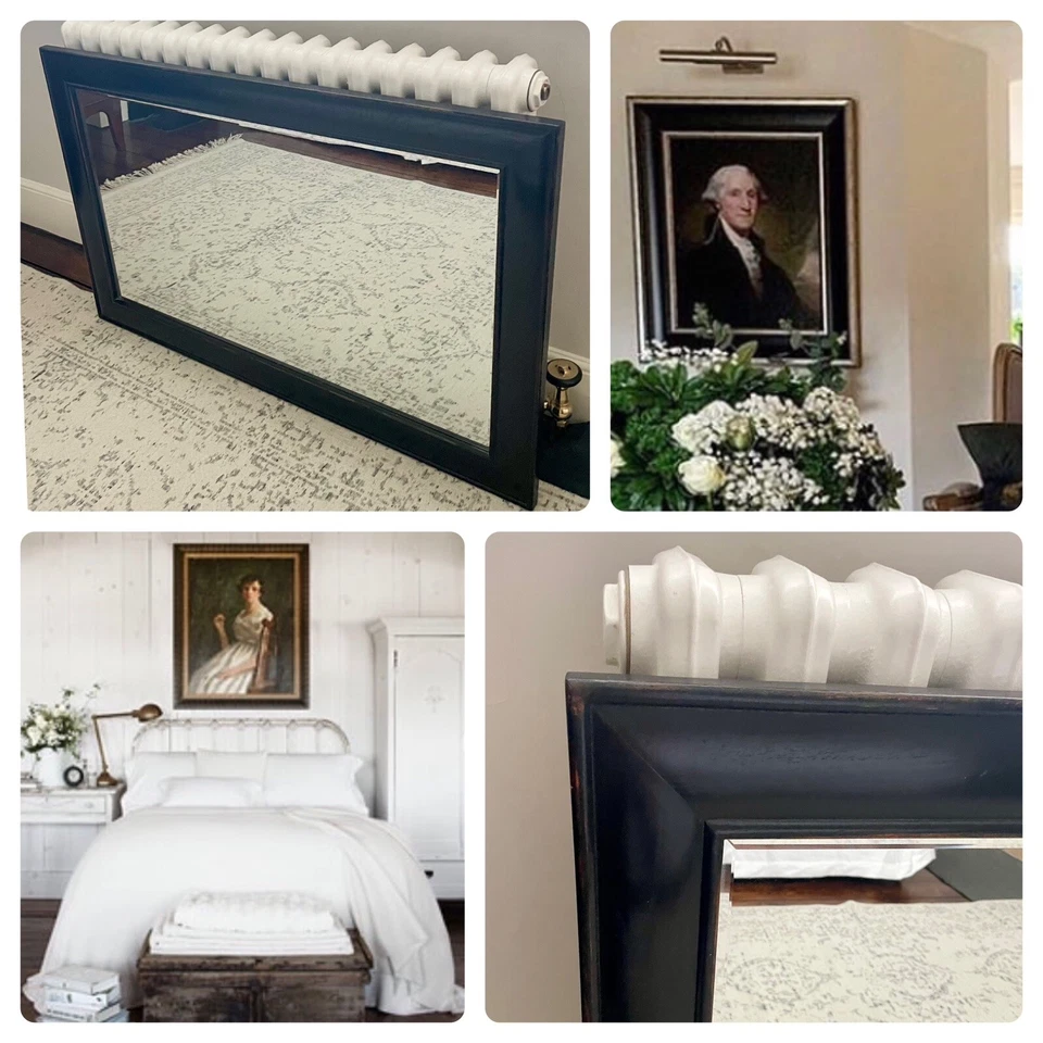 Stunning Solid Teak Lombok Bedroom Hallway Beveled Mirror RRP£550 - Can Deliver - Image 1 of 4