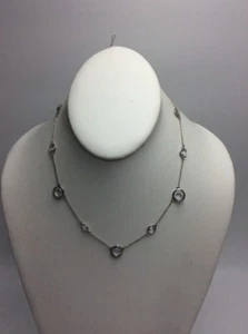 $98 Kate Spade silver tone clink of ice necklace A44 - Picture 1 of 6
