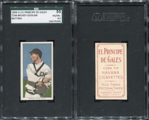T206 Mickey Doolan Batting EPDG El Principe De Gales SGC 55! Great Card!!