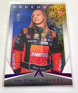 Brittney Zamora Nuova Nuova 2020 Panini Ascension Racing Viola Parallelo RC #12/25 - Foto 1 di 1