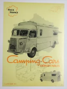 RARE AFFICHE ANCIENNE ORIGINALE CITROEN HY TUB TYPE H CAMPING-CAR FILCA FRANCE - Picture 1 of 5