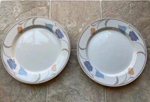 Zwei Dansk Trivoli "Belle Fleur" Muster Essteller 10 7/8" Taupe - Bild 1 von 6