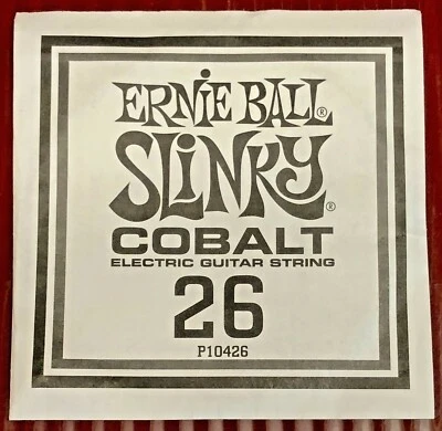 Vintage NOS Ernie Ball Slinky Cobalt 26 Electric Guitar String NIP P10426 - Image 1 of 3