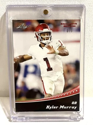 2019 Leaf Exclusive Edition 5/5 Football Kyler Murray Rookie - Image 1 of 2