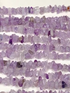 3-8mm Purple Lavender Nugget Amethyst 32" Strand Gemstone Crystal - Picture 1 of 8