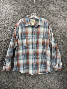 Vintage Wrangler Twenty Xtreme Western Shirt Men 2XL Plaid Pearl Snap Equestrian - Picture 1 of 15
