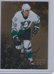 1998-99 BE A PLAYER TRAVIS GREEN GOLD AUTO AUTOGRAPH 155 ANAHEIM DUCKS - Bild 1 von 1