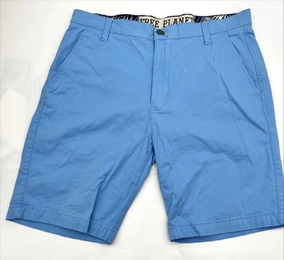 Free Planet Mens Shorts Size 32-34 Flat Blue Stretch - Image 1 of 4