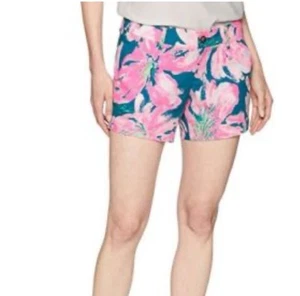 Lilly Pulitzer women’s Callahan Short Pans Garden Shorts Tidal Wave print Size 8 - Picture 1 of 6