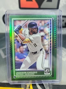 2025 Panini Donruss Optic Jackson Chourio Green /5 PRIZM SSP - Picture 1 of 2