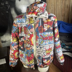 Parish Nation Men's Zip Up Colorful Hip Hop Hoodie SIze XL - Picture 1 of 5