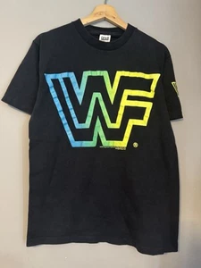 Vintage 1990 WWF Big Logo World Wrestling Federation TShirt Size Large WWE - Picture 1 of 6