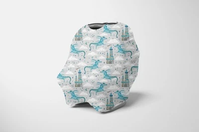 Baby Multi-Use Stretchy Nursing Cover Newborn Infant Canopy Car Seat Cart Covers - Image 1 of 4