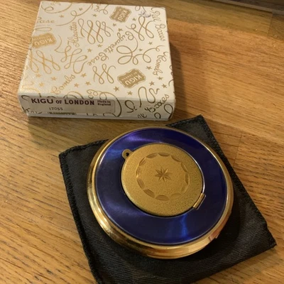 Vintage Powder Mirror Compact Miguel London Boxed Retro  - Image 1 of 4