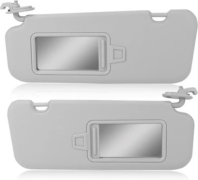 Pair Gray Sun Visor with Mirror for Hyundai Elantra 2017 2018 2019 85220F0100TTX - Image 1 of 4
