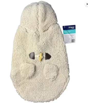 全新带标签 Frisco Sherpa 抓绒狗夹克 | 中号 | 奶油毛绒冬季外套 — 第 1/4 张图片