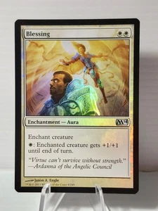 x1 Blessing | FOIL | NM #8 M14 Magic 2014 | MTG Magic The Gathering  - Picture 1 of 2