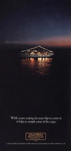 1977 Johnnie Walker: Waiting For Your Ship To Come Vintage Print Ad - Picture 1 of 1