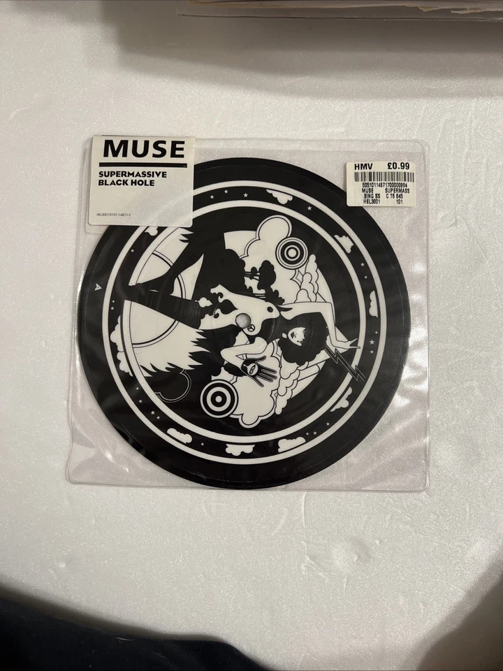 SUPERMASSIVE BLACK HOLE by Muse (UK 7" Picture Disc Vinyl Single 2006) RARE - Image 1 of 1