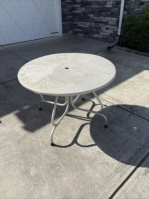 Mesa plegable retro vintage de aluminio Foto 1 de 4