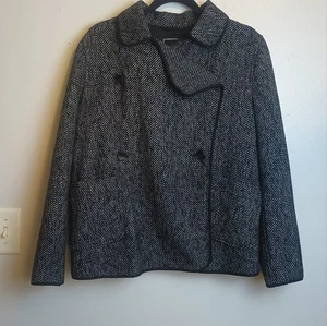 Lucky Brand‎ Tweed Blazer Damen schwarz-weiß Wollmischung Medium - Bild 1 von 12