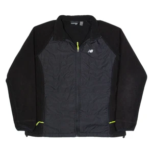 NEW BALANCE Womens Fleece Jacket Black XL - Picture 1 of 6