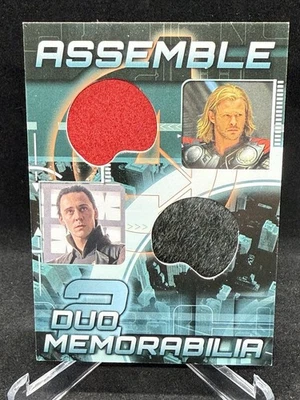 2012 Upper Deck Marvel Avengers 2 Assemble Duo Memorabilia Thor/Loki #AD-7 - Image 1 of 2