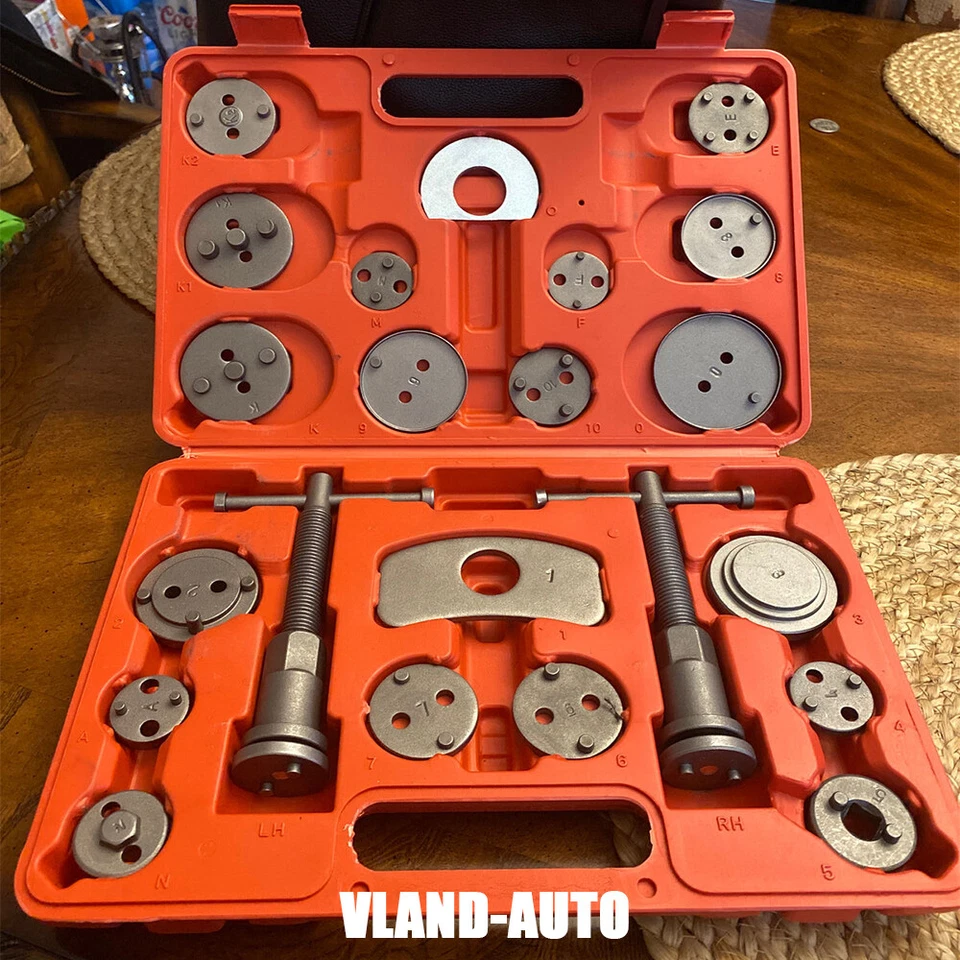 USA Heavy Duty Disc Brake Caliper Tool Set & Wind Back Kit CAR DISC TOOL 22PCS - Image 1 of 4