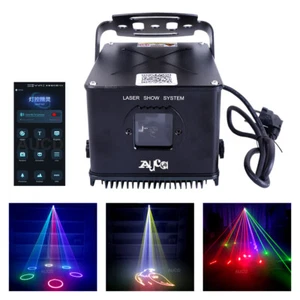 Android iOS APP 3W RGBW Laser Outdoor IP65 Animation Show Projector Stage Lights - Picture 1 of 14