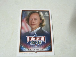 DECISION 2020 SERIES 2 TRADING CARD POLITICAL BROCK PIERCE 23/25 - Picture 1 of 3