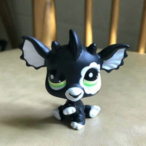 Littlest Pet Shop Custom OOAK LPS Black Dragon Hund handbemalte Figur - Bild 1 von 4