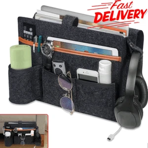 Pockets Sofa Arm Rest TV Remote Control Tidy Organizer Holder Chair Couch Bag UK - Picture 1 of 10