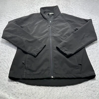 Black Diamond Jacket Black Fleece Lined Soft Shell Full Zip Womens Size Large L - Image 1 of 4