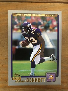 2001 TOPPS MICHAEL BENNETT VIKINGS ROOKIE #384