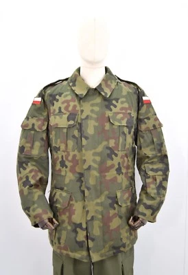 Polnische Armee Woodland Parka Jacke Camouflage Winter Militär Tarn Mantel Original - Bild 1 von 4