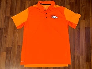 Denver Broncos. Nike. Dri-Fit. Naranja. Polo. Camisa. Hombres. Talla. XL - Imagen 1 de 7
